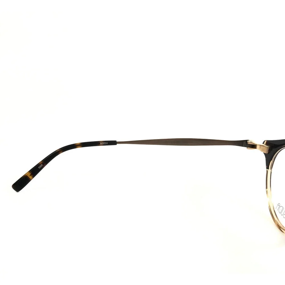 Matsuda Eyeglasses Frames M2024 SBR Brown Havana Gold Round Full Rim 45-21-144